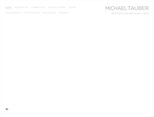 Tablet Screenshot of michaeltauberarchitecture.com